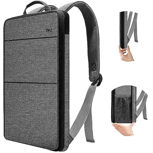 Image of ZINZ Slim & Expandable Laptop Backpack Water Resistant Backpack Travel Backpack Compatible with MacBook Air/Pro/Neo 13-14 inch, XPS 13/14, Surface 13.5" and Most 13-14 Notebooks，G02BK01
