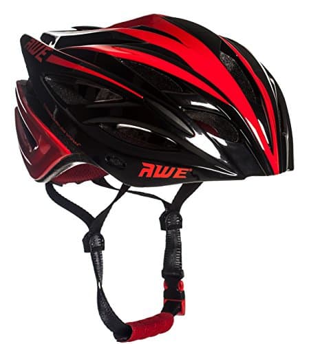 Image of AWEBlade™ Bike Helmet Road Helmet Adult Mens Womens 58-61cm Bicycle Helmet Black/Red Large Adjustable Lightweight In Mould *AWE 5 year Crash Replacement Policy, CE-EN 1078:2012:A1:2012 standards