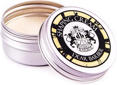 Image of Dear Barber MENS HAIR STYLING SHAPING CREAM – Soft Hold Styling Cream with Avocado Oil, Conditions & Revitalises Hair, Natural Look Mens Pomade Cream - Medium Hold, Matte Finish 20ml