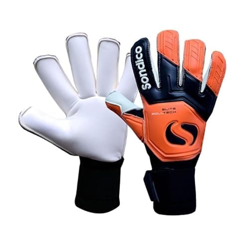 Image of Sondico Mens Elite Rolltech Goalkeeper Gloves Black/Orange 10