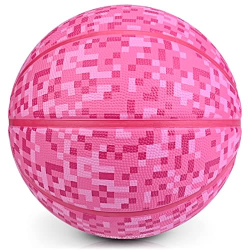 Image of PECOGO Official Rubber Basketball 27.5" Outdoor Indoor Mens Basketball Ball Size 5 for Kids Youth Teen Boys and Girls Gift Ideas(Without pump)