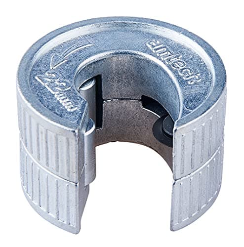 Image of Amtech C0265 22mm Copper Pipe Cutter, Self-Locking One Hand Operation for Confined Spaces, Self-Adjusting, Zinc Alloy Tube Cutter