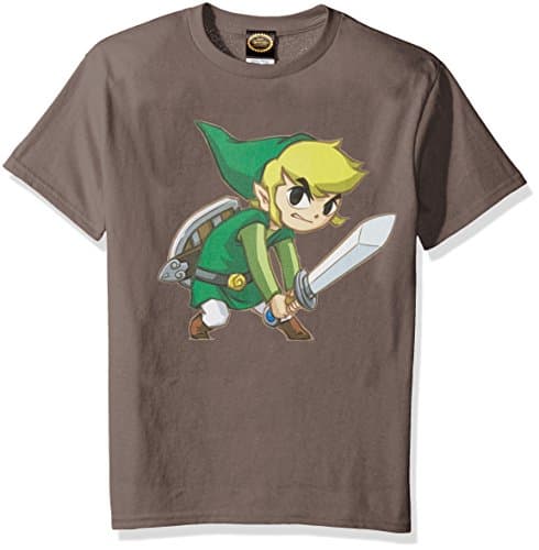 Image of Nintendo boysNNTD0065-40001001Zelda Big Link Graphic T-Shirt Short Sleeves T-Shirt - Gray - Medium