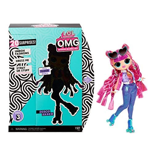 Image of LOL Surprise ROLLER CHICK Fashion Doll, With 20 Surprises, Designer Clothes, Glitter Outfits, And Fashionable Accessories. LOL Surprise OMG Series 3. Collectable Doll for Children Age 4+