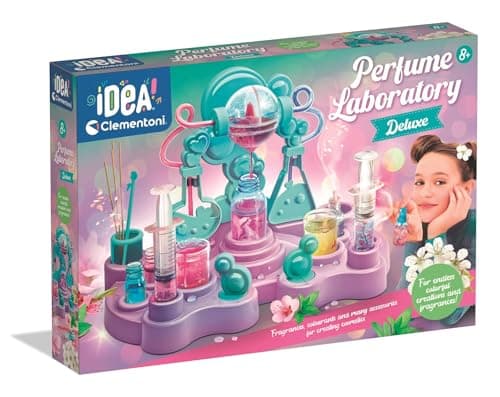 Image of Clementoni- Cosmetic Lab Kit: Design Your Own Perfumes (8+ Years)