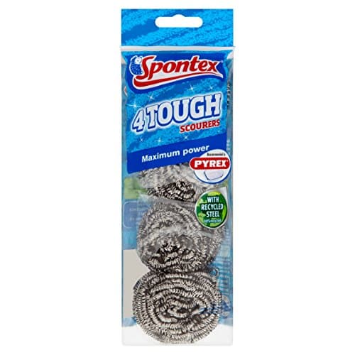 Image of Spontex Tough Scourer, Pack of 4 Scourers