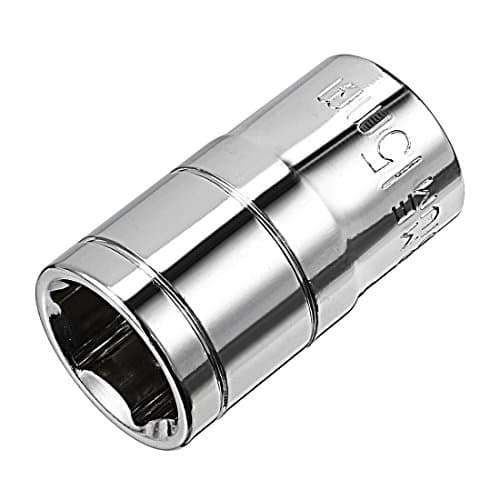 Image of sourcing map 1/2-Inch Drive 15mm 6-Point Shallow Socket, Metric, Cr-V