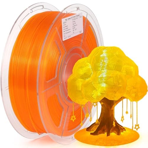 Image of iSANMATE Transparent High Speed PLA Filament 1.75mm, 3D Printer Clear Filament, Fast Printing 30-300mm/s, Dimensional Accuracy +/-0.02mm, 1kg Spool PLA Transparent Filament