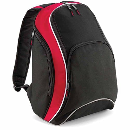 Image of BagBase Bg572Bkcr Teamwear Holdall Black/Classic Red/White Bg572 - Black/Classic Red/White, Medium