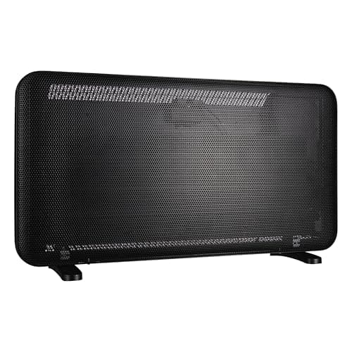 Image of TCP 2000W 2-in-1 Convection and Infrared Panel Heater Black, Fast Heating, Slim Design, Digital Thermostat, 24 Hour Timer, Weekly Programming, Quiet Operation, Wall Mounted or Freestanding