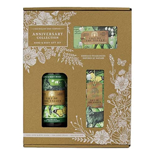 Image of The English Soap Company Anniversary Hand and Body Gift Box Lily of The Valley
