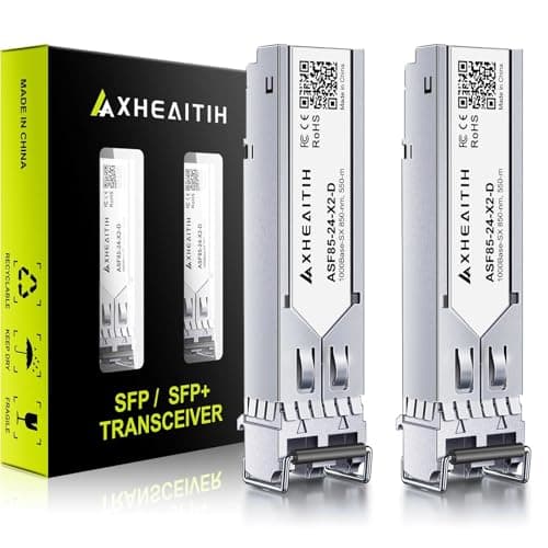 Image of 2 Pack 1000Base-SX SFP LC Transceiver 1.25G Optical Module Multimode MMF 850nm 550M for Cisco for Ubiquiti for MikroTik for Meraki for Netgear for D-Link for Fortinet for TP-Link and More
