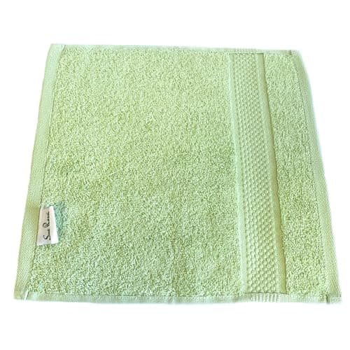 Image of Sue Rossi Towels 100% Turkish Combed Organic Cotton, 600gsm Thick, Plush Soft & Highly Absorbent, Quick Dry Home Or Hotel Quality Bathroom Towel (Sage Green, Face Cloth Flannel)