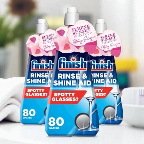 Image of Finish Rinse Aid Active REGULAR 400ml x 3 (240 Washes) – Brilliant, Streak-Free Shine & Protection for Your Dishwasher