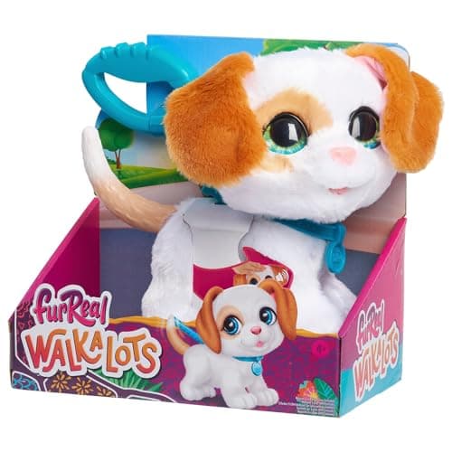 Image of Just Play furReal Walk-A-Lots Big Wags Interactive Toy, Walking 8-inch Plush Puppy with Sounds, Kids Toys for Ages 4 Up