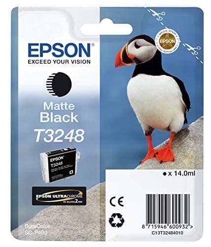 Image of Epson C13T32484010 Ink Cartridge for Printer, Matte Black, Genuine