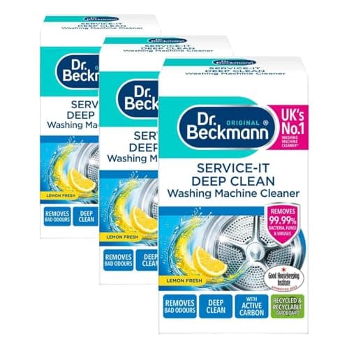Image of Dr. Beckmann Service-it Deep Clean Washing Machine Cleaner | Removes 99,99% of bacteria and fungi and viruses | eliminates bad odours | 250 g (Pack of 3)