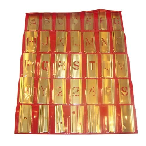 Image of Interlocking Stencil Set 76 Piece. 25mm Figure Size