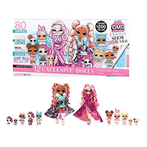 Image of LOL Surprise Fashion Show Mega Runway - 4-In-1 Playset with 80 Surprises Including 12 Dolls, Accessories & More - 1500+ Mix & Match Looks - Collectable - For Kids Ages 4+