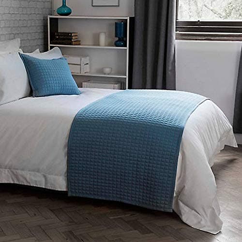 Image of Belledorm Crompton Quilted Bed Runner (One Size) (Grey)