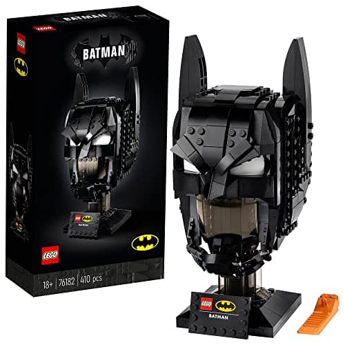 Image of LEGO 76182 DC Batman: Cowl Mask, Model Kit for Adults to Build, Collectible Classic Superhero Helmet, Gift Idea for Fans of the Caped Crusader