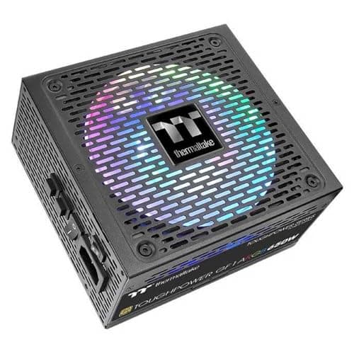 Image of Thermaltake Toughpower GF1 650W ARGB PC ATX Power Supply 80-Plus Gold Fully Modular Quiet 140 Fan EU Certified Black