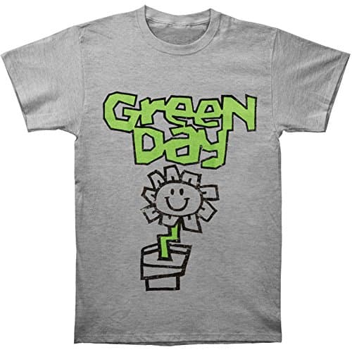 Image of Green Day Men's Flower Pot T-Shirt, Grey, Medium