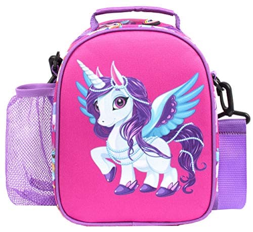 Image of Fringoo Magic Unicorn Lunch Box - Thermal Insulated Lunch Bag - Great Gifts for Unicorn Lovers, Matching Bottle Available