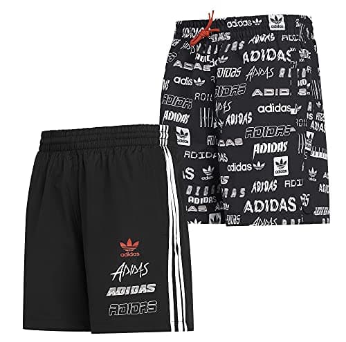 Image of adidas Originals Mens Short Reversible Trefoil Woven Short Black GK9706 New (Medium, m)