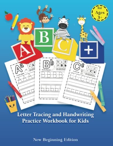 Image of ABC+: Letter Tracing and Handwriting Practice Workbook for Preschoolers, Pre-K, and Kids ages 3-6