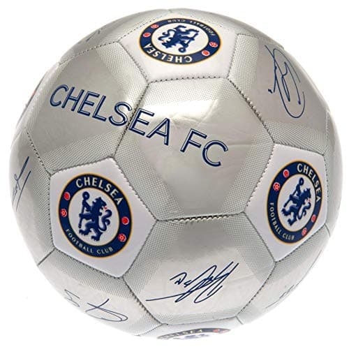 Image of Chelsea FC Special Edition Signature Football (5) (Silver/Royal Blue/White)