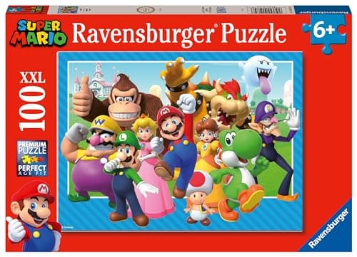 Image of Ravensburger Super Mario Brothers Jigsaw Puzzle for Kids Age 6 Years Up - 100 Pieces XXL