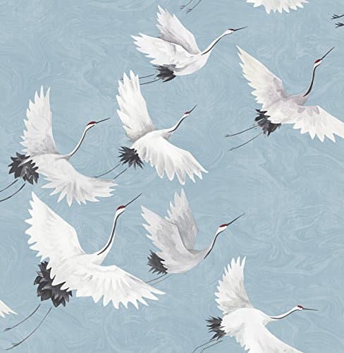Image of NuWallpaper NU2680 Halcyon Peel & Stick Wallpaper, Blue