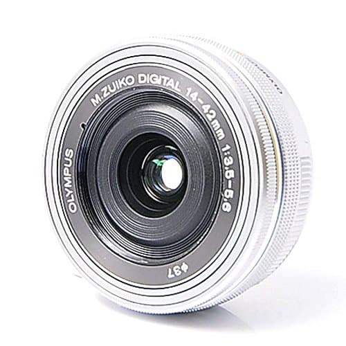 Image of Olympus M.Zuiko Digital 14-42 mm F3.5-5.6 EZ Lens, Standard Zoom, Suitable for All MFT Cameras (Olympus OM-D & PEN Models, Panasonic G-Series), Silver