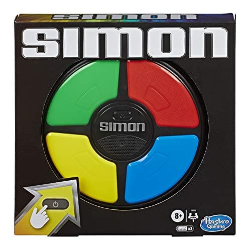 Image of Hasbro Gaming Simon Electronic Memory Game, Handheld Light and Sound Game, Ages 8 and Up