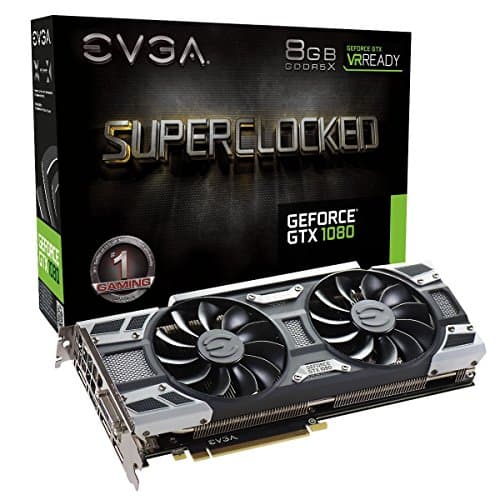 Image of EVGA GeForce GTX 1080 SC GAMING ACX 3.0, 8GB GDDR5X, LED, DX12 OSD Support (PXOC) Graphics Card 08G-P4-6183-KR (Renewed)