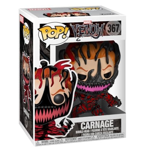 Image of Funko POP! Bobble: Marvel: Marvel Venom: Carnage/Cletus Kasady - Collectable Vinyl Figure - Gift Idea - Official Merchandise - Toys for Kids & Adults - Comic Books Fans - Model Figure for Collectors