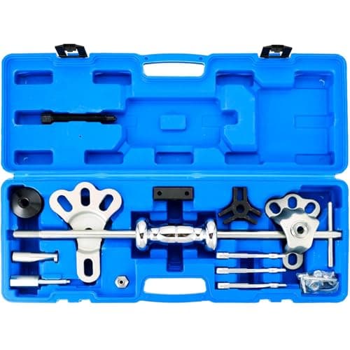 Image of DASBET 19PCS Slide Hammer Puller Set | 9-Way Internal External Puller Hub Puller, Dent Hub Gear Puller Remover Set, Wheel Hub Puller Dent Repair Kit