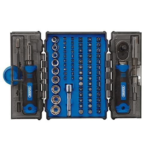 Image of Draper 28029 Ratchet and Screwdriver Bit Set (78 Piece)