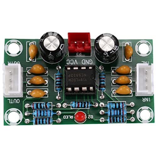 Image of Plmvhpb NE5532 Preamplifier Tone Board - Dual Channel Op Amp Module, 5 Times Magnification (For Audio Enthusiasts, 12-30V)
