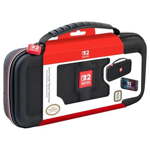 Image of RDS - Officially Licensed Nintendo Switch 2, Nintendo Switch OLED & Nintendo Switch Systems Game Traveler Deluxe Case – Holds 12 Game Cards & microSD Card Case Holds 2pcs & Each Holds 2 microSD Cards
