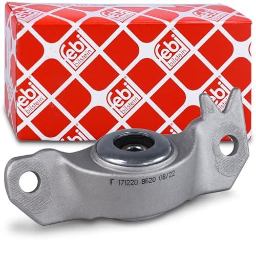 Image of Febi Bilstein 171220 Strut Mounting without roller bearing , 1 piece, Silver
