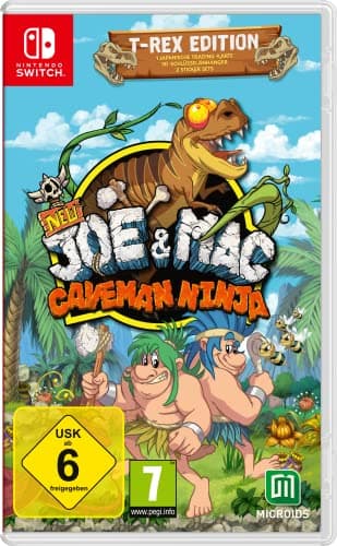 Image of New Joe & Mac: Caveman Ninja - T-Rex Edition [Switch]