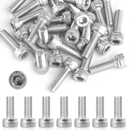 Image of 30 Pcs M6 Bolts, M6 x 20mm Hex Socket Head Cap Screws Set, Allen Socket Head Cap Screws, DIN 912 A2 V2A Stainless Steel Bolts Set, Hexagon Socket Screw Sets