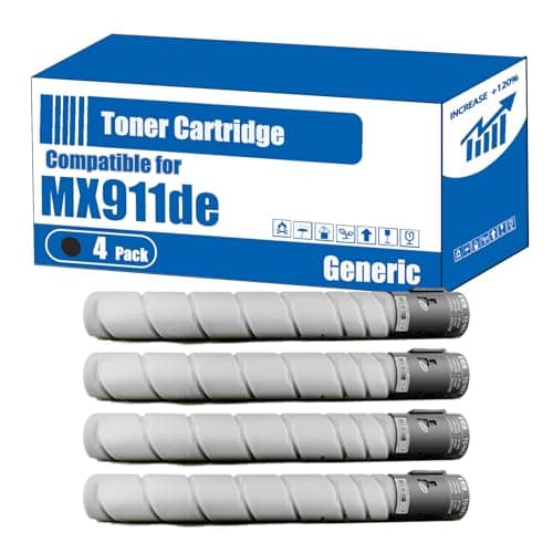 Image of Compatible for Lexmark MX911de Toner Cartridge MX910de MX910dxe MX911de MX912de Printers, High Yield 32500 Pages, Accurate Imaging Rich Colors (4 Pack Black)