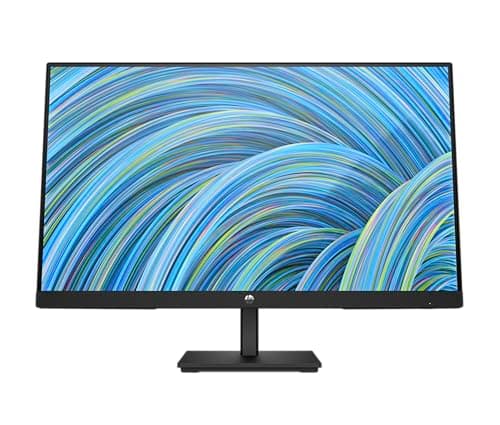 Image of HP 24 Inch FHD Monitor | Full HD VA LCD Display | 75hz Refresh Rate | 250 Nits Brightness | 3000:1 Contrast Ratio | AMD FreeSync Technology | Adjustable Tilt | 1x HDMI 1.4, 1x VGA | Black | V24v G5