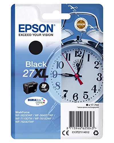 Image of Epson Alarm Clocks Ink Cartridge for WorkForce WF-7620DTWF Series - Black, XL