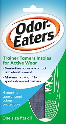 Image of Odor-Eaters, Odour Destroying Super strength insoles for active wear, Trainer Tamers 1 pair