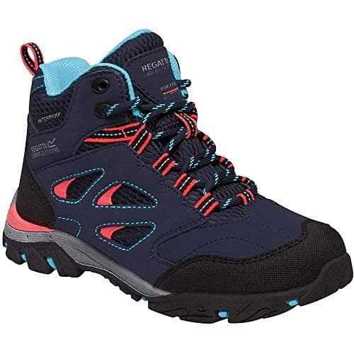 Image of Regatta Kids Holcombe IEP Mid Rise Walking Shoes, Waterproof & Breathable with Hardwearing Outdoor Tread - Perfect for Hiking & Climbing