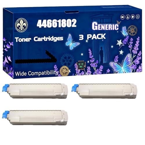 Image of 44661802 Toner Cartridges Compatible for Okidata OKI B840 B840dn B840dtn B840N Printers, Black High Yield 20000 Pages Printer Accessories (3 Pack Black)